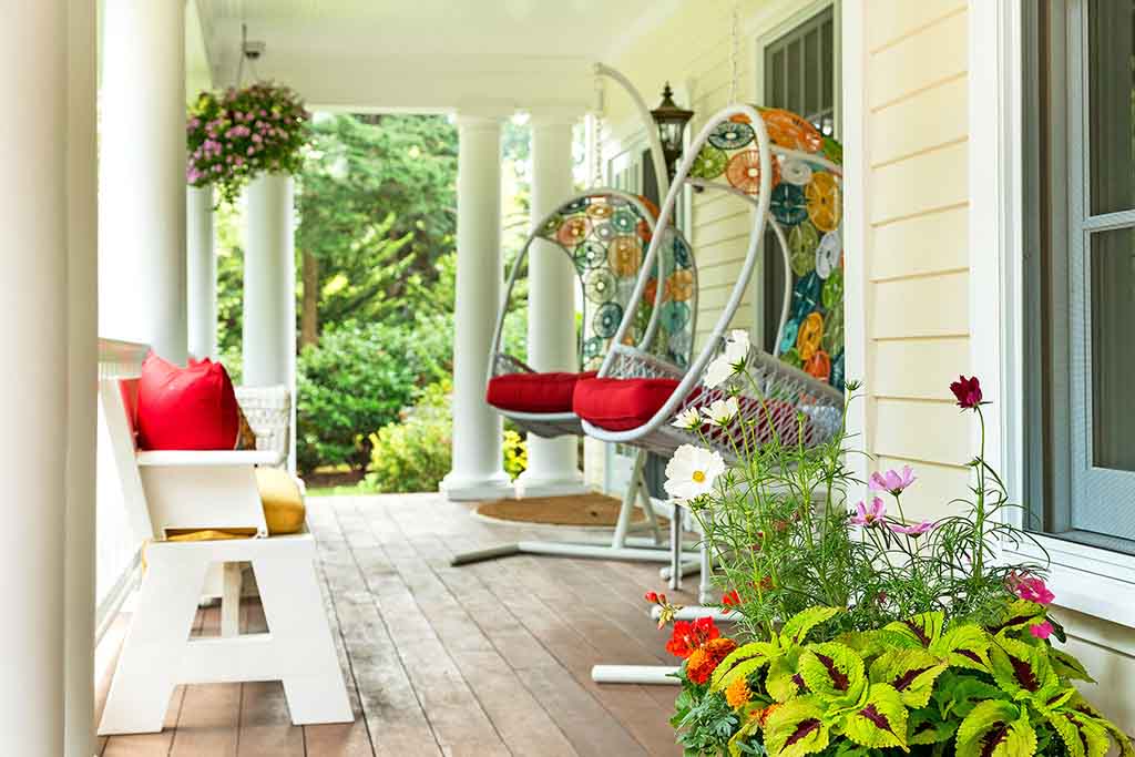 Staged Porch