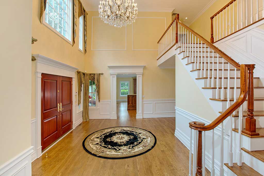 Foyer With Chandelier